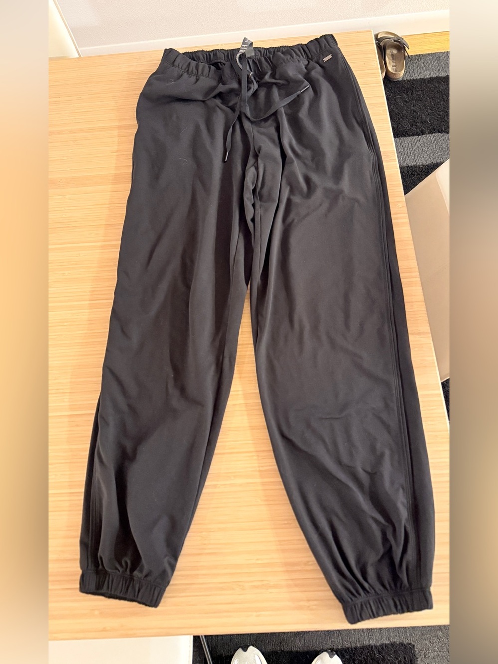 Vuori Black Drawstring Track Joggers